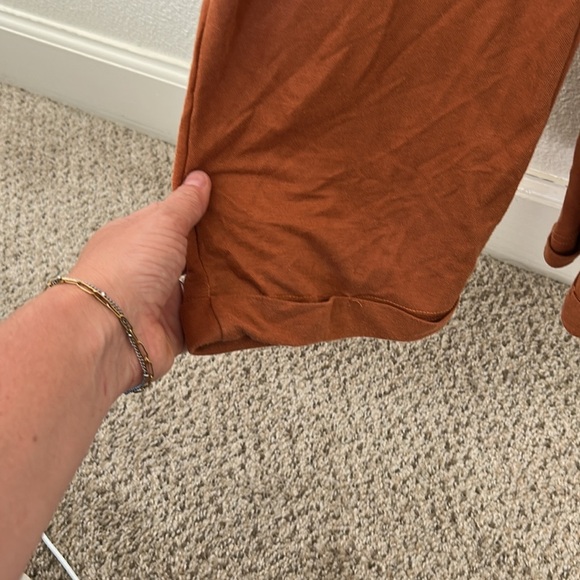 Lush nordstroms Women's Rust Jumpsuit medium - Picture 5 of 7
